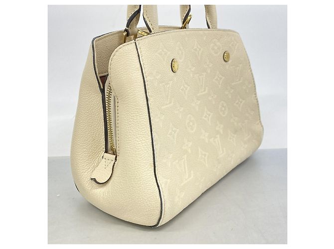 Borsa Louis Vuitton Monogram Empreinte Montaigne BB Crudo - vista 2