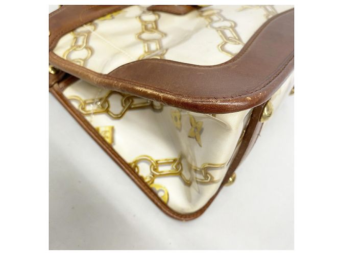 Borsa Louis Vuitton Monogram Charm Cabas Bianco - vista 6
