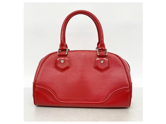 Borsa Louis Vuitton Epi Bowling Montaigne PM Rosso - vista 11