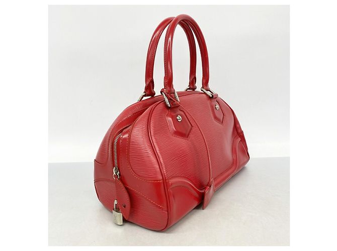 Borsa Louis Vuitton Epi Bowling Montaigne PM Rosso - vista 2