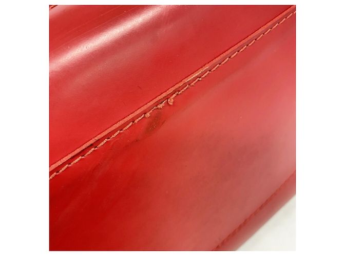 Borsa Louis Vuitton Epi Bowling Montaigne PM Rosso - vista 8
