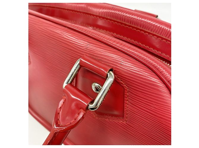 Borsa Louis Vuitton Epi Bowling Montaigne PM Rosso - vista 9