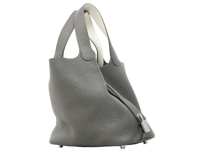 Hermès Bolso Hermes Picotin Lock PM Eclat Gris - vista 2