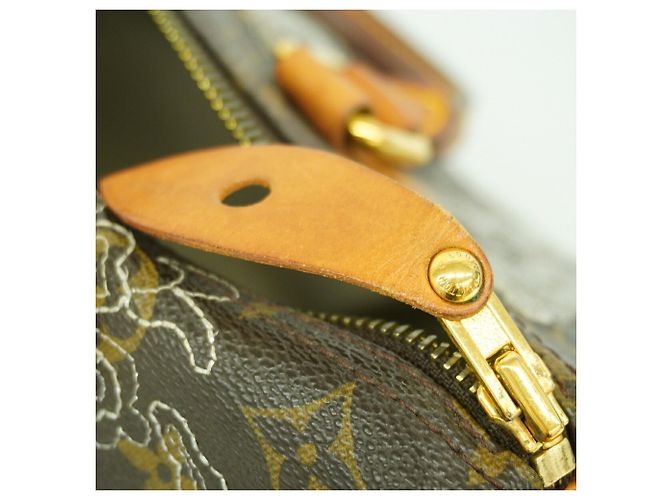 Borsa Louis Vuitton Monogram Dentelle Speedy 30 Argento - vista 7
