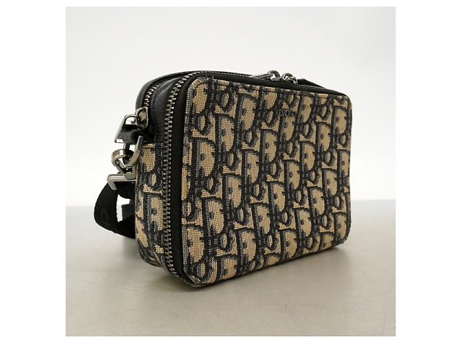 Borsa a tracolla Christian Dior in tela nera Nero - vista 2