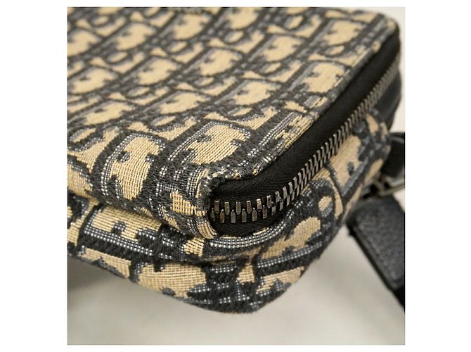 Borsa a tracolla Christian Dior in tela nera Nero - vista 6
