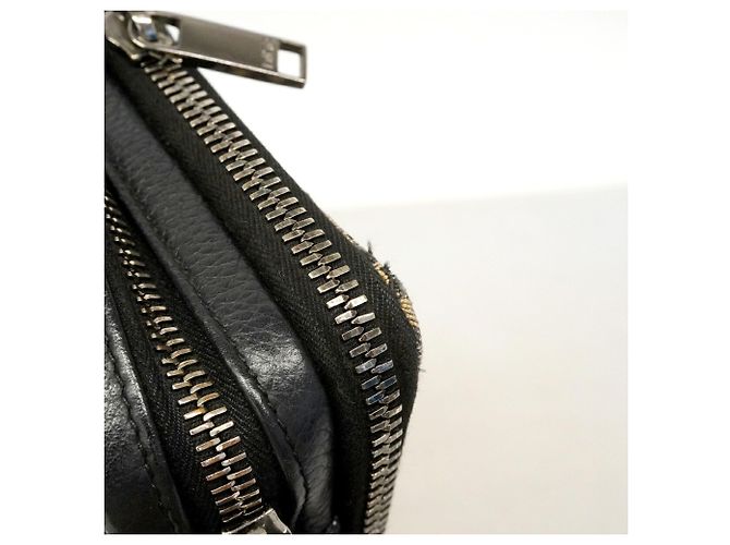 Borsa a tracolla Christian Dior in tela nera Nero - vista 7