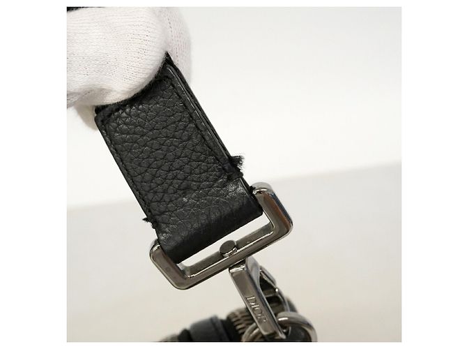 Borsa a tracolla Christian Dior in tela nera Nero - vista 8