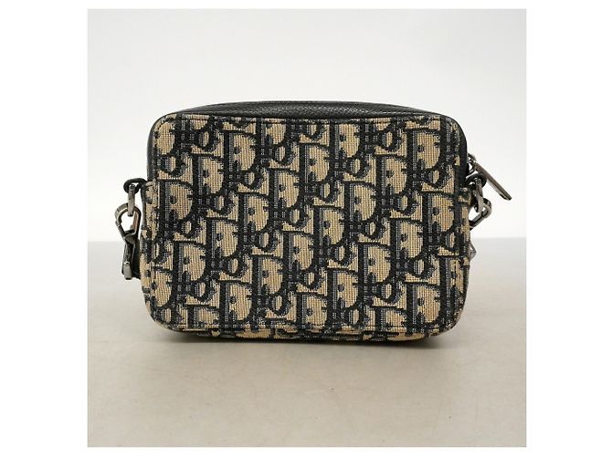 Borsa a tracolla Christian Dior in tela nera Nero - vista 9