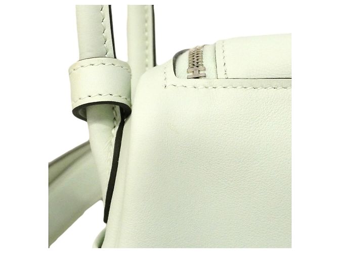 Hermès Borsa Hermes Lindy Mini Swift Verde - vista 6