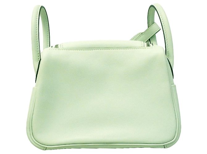 Hermès Borsa Hermes Lindy Mini Swift Verde - vista 8