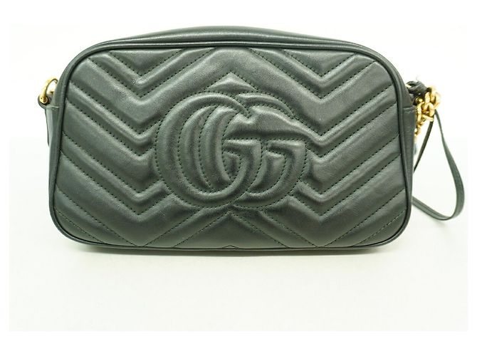 Borsa a tracolla Gucci GG Marmont Nero - vista 12