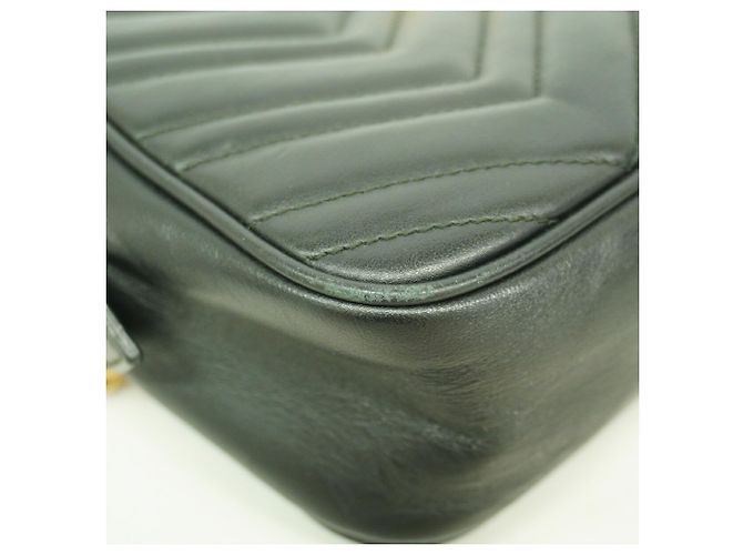 Borsa a tracolla Gucci GG Marmont Nero - vista 7