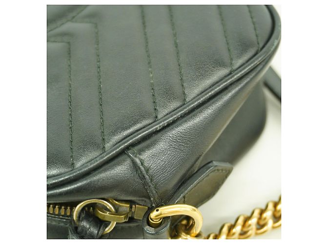 Borsa a tracolla Gucci GG Marmont Nero - vista 8