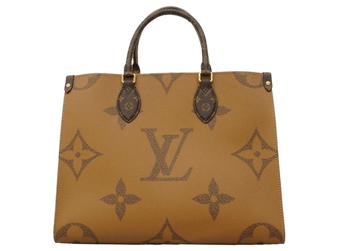 Louis Vuitton Monogram Giant Reverse OnTheGo MM Tote Bag Braun - Ansicht 11