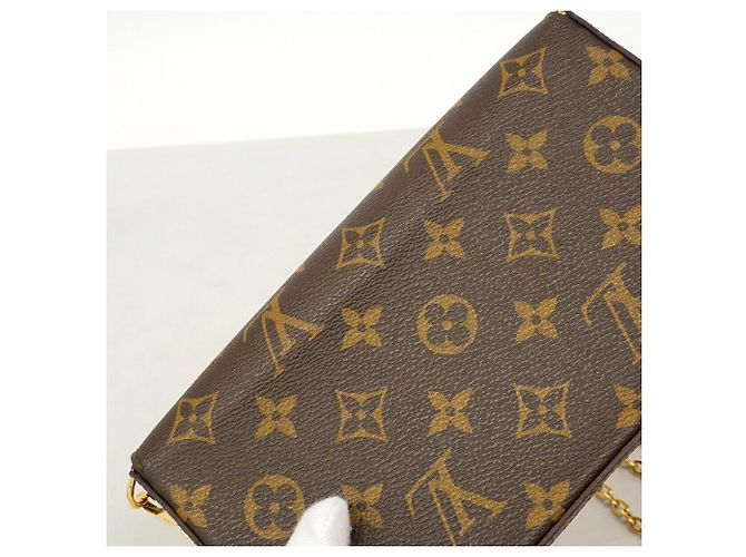 Louis Vuitton Monogram Vivienne Pochette Felicie Wallet Marrone - vista 7