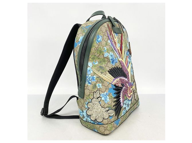 Zaino Gucci GG Supreme con ricamo a uccello Multicolore Beige - vista 2