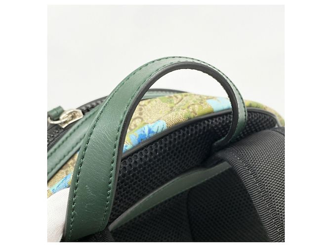 Zaino Gucci GG Supreme con ricamo a uccello Multicolore Beige - vista 7