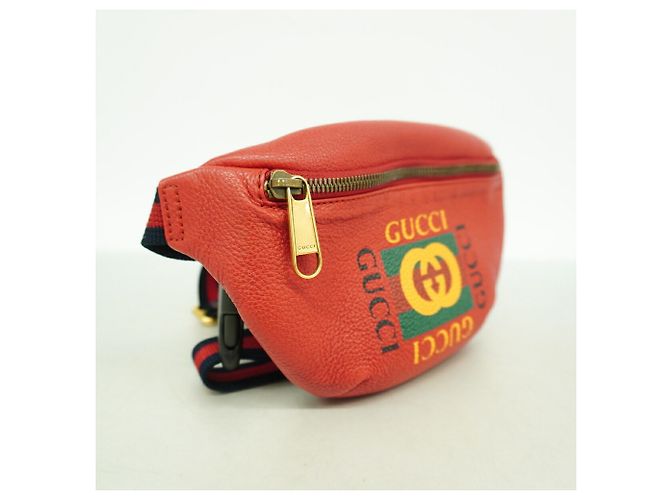 Marsupio Gucci in pelle rossa Rosso - vista 2