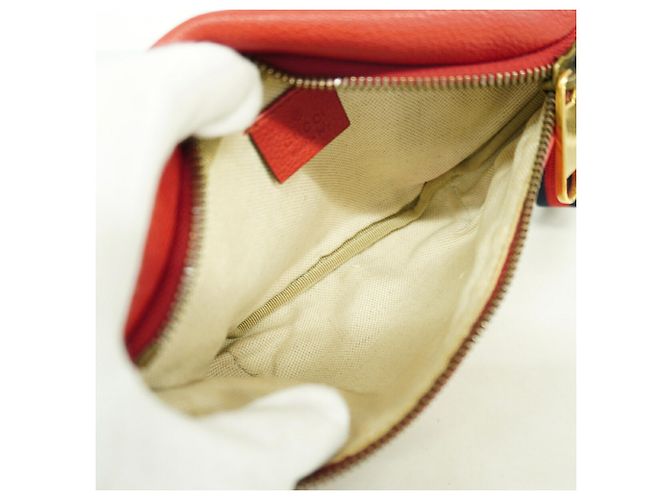 Marsupio Gucci in pelle rossa Rosso - vista 4