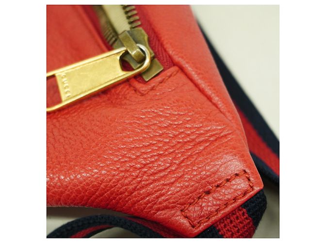 Marsupio Gucci in pelle rossa Rosso - vista 6