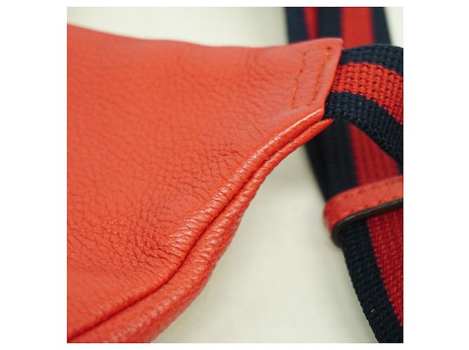 Marsupio Gucci in pelle rossa Rosso - vista 7