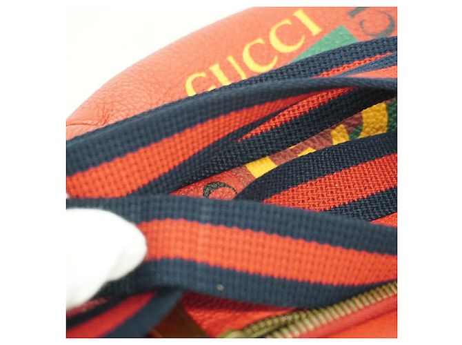 Marsupio Gucci in pelle rossa Rosso - vista 8