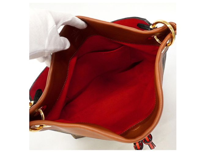 Borsa Hobo Louis Vuitton Monogram Tuileries Caramello - vista 4