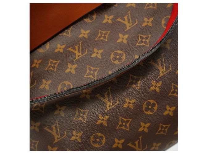Borsa Hobo Louis Vuitton Monogram Tuileries Caramello - vista 7