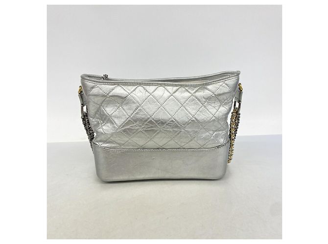 Borsa a tracolla Chanel Gabrielle de Chanel Argento - vista 13