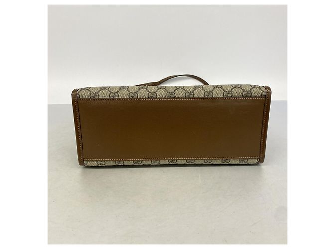 Borsa Tote Gucci GG Supreme Marrone - vista 3