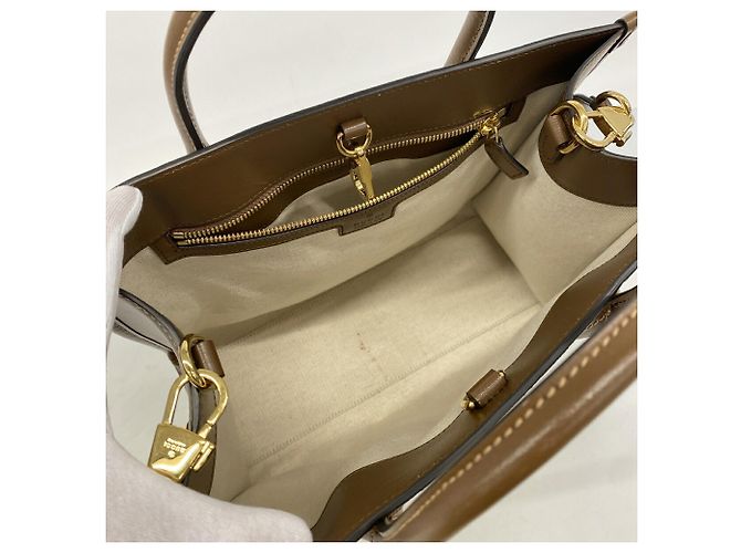 Borsa Tote Gucci GG Supreme Marrone - vista 4
