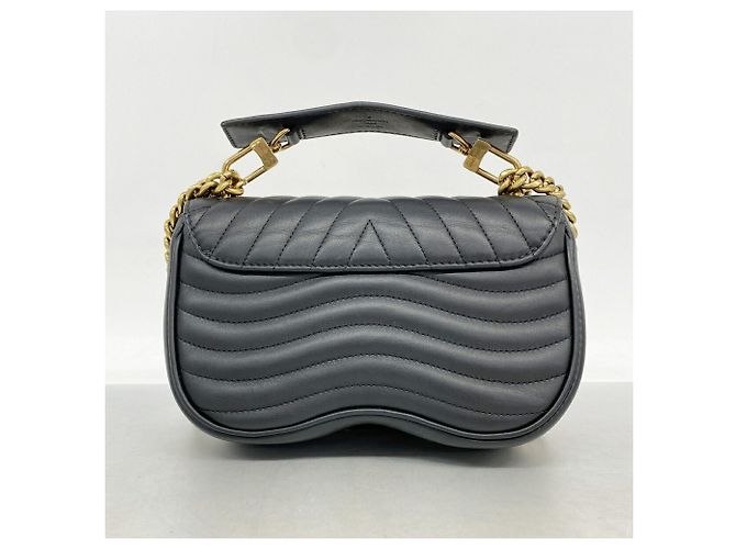 Borsa a catena Louis Vuitton New Wave PM M51683 Noir Nero - vista 10