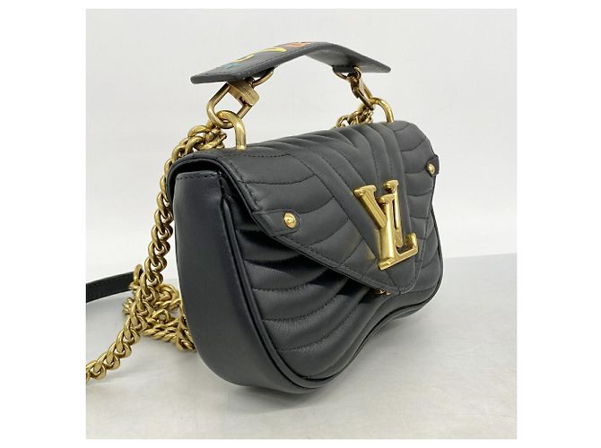 Borsa a catena Louis Vuitton New Wave PM M51683 Noir Nero - vista 2