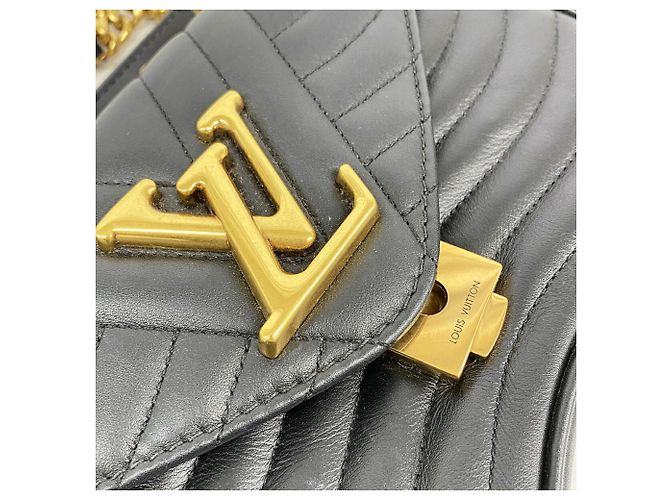 Borsa a catena Louis Vuitton New Wave PM M51683 Noir Nero - vista 9