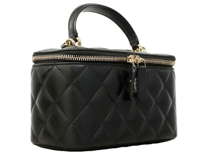 Borsa a tracolla con catena Chanel Matelassé Nero - vista 2