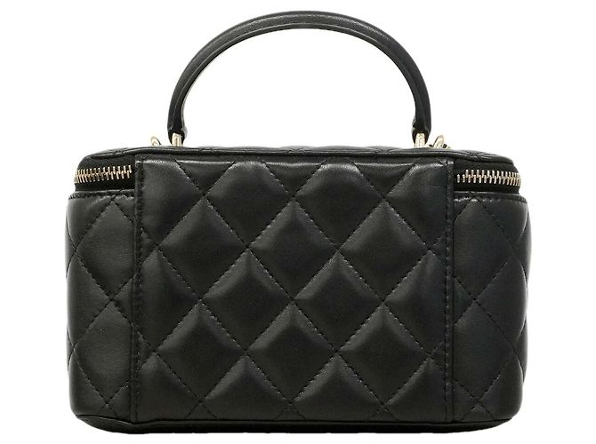 Borsa a tracolla con catena Chanel Matelassé Nero - vista 8