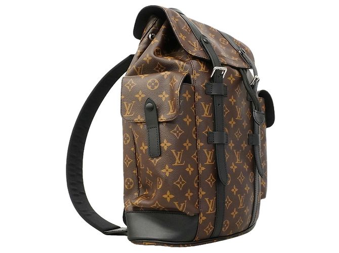 Louis Vuitton Monogram Macassar Christopher MM Backpack Brown - view 2