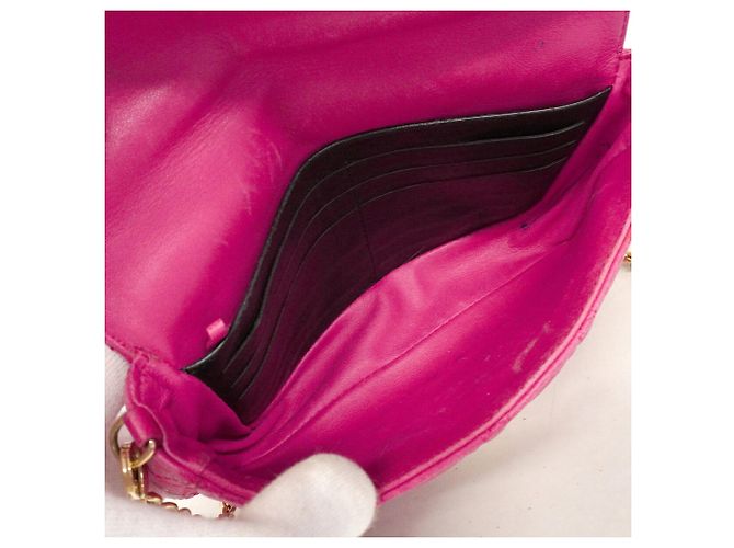 Borsa a tracolla Christian Dior Cannage Rosa - vista 4