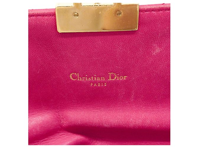 Borsa a tracolla Christian Dior Cannage Rosa - vista 5