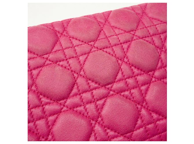 Borsa a tracolla Christian Dior Cannage Rosa - vista 8