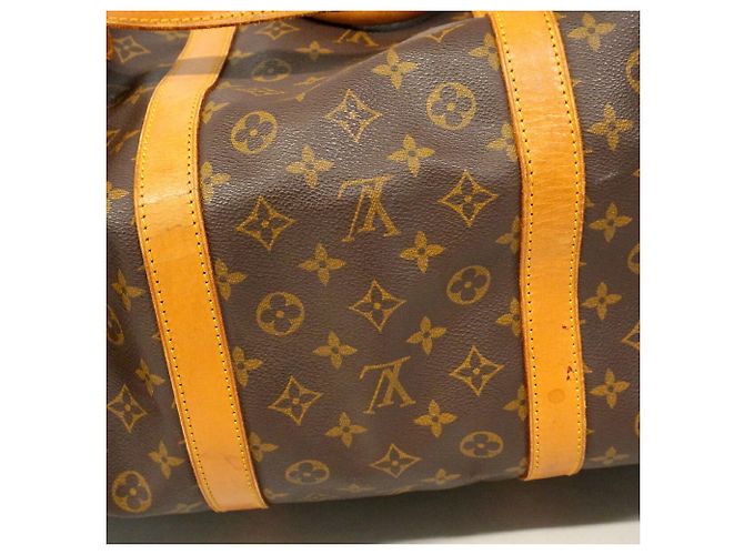 Louis Vuitton Monogram Keepall Bandoulière 60 Boston Bag Marrone - vista 11