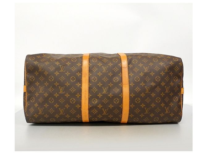 Louis Vuitton Monogram Keepall Bandoulière 60 Boston Bag Marrone - vista 3