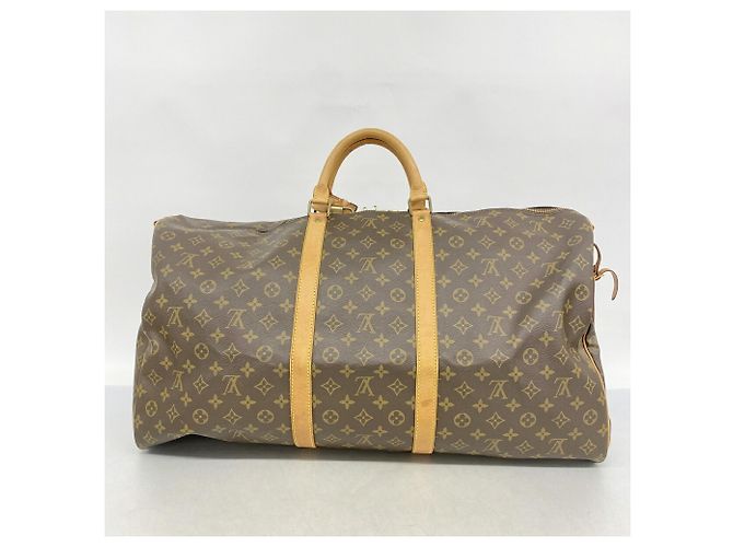 Keepall Borsa Boston Louis Vuitton Marrone - vista 12