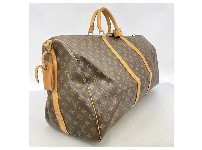 Keepall Borsa Boston Louis Vuitton Marrone - vista 2