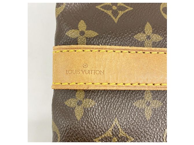 Keepall Borsa Boston Louis Vuitton Marrone - vista 5