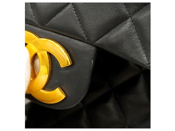 Chanel Large Matelassé Schultertasche Schwarz - Ansicht 10