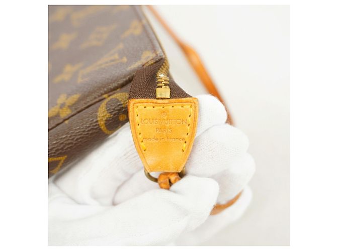 Louis Vuitton Monogram Pochette Accessoires Pouch Castaño - vista 5