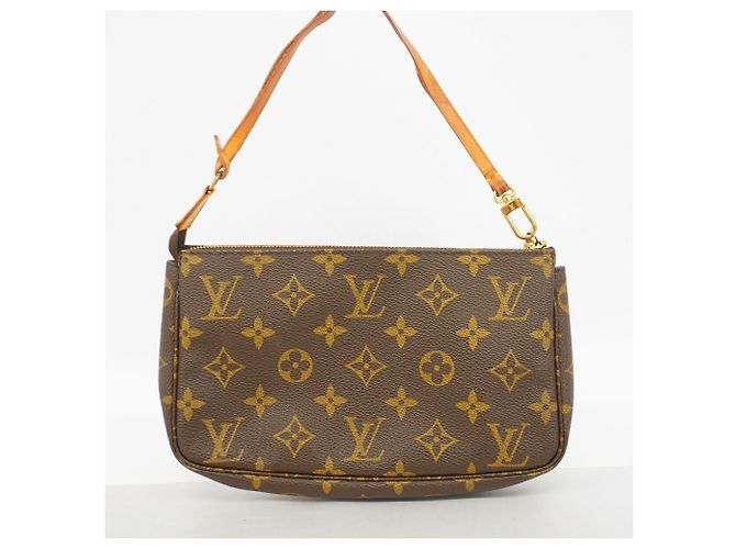 Louis Vuitton Monogram Pochette Accessoires Pouch Castaño - vista 9