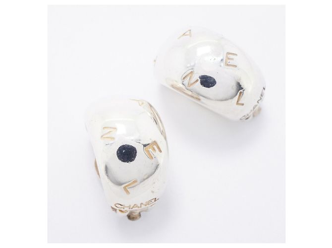 Orecchini a clip Chanel in argento sterling 925 - vista 2
